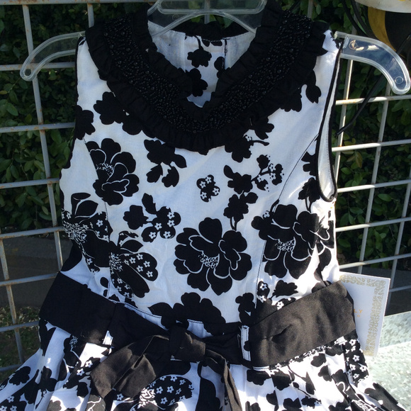 Trish Scully Black & White Flapper Dress 2T NWT! - Picture 3 of 7